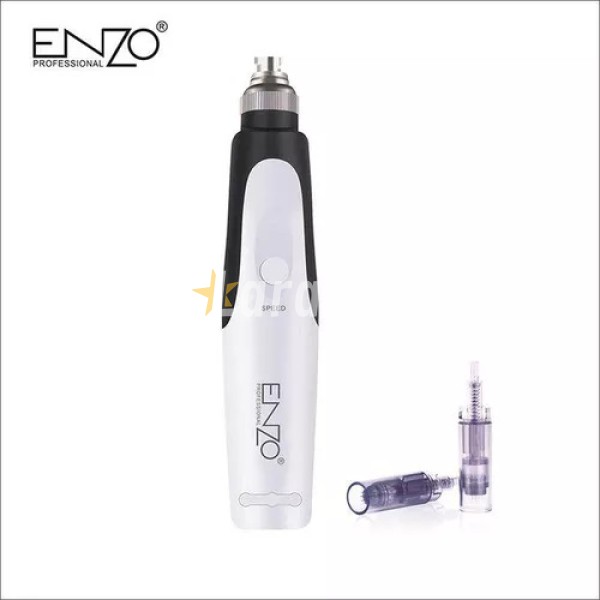ENZO PROFESSIONAL ديرمابين قلم كهربائي بإبرة صغيرة قابل لإعادة الشحن مضاد لشيخوخة الجلد